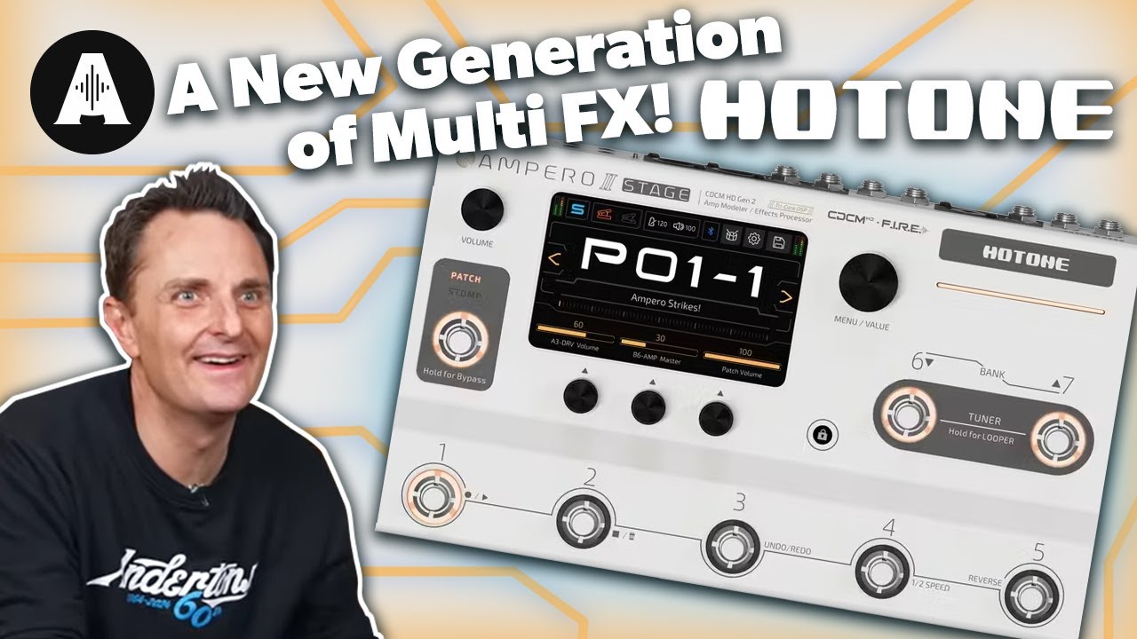 Watch – Ampero II Stage – The Next Generation of Hotone Guitar Multi FX Pedals!