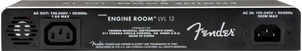 Fender Lvl12 Engine Room Pedal Power Supply in Black