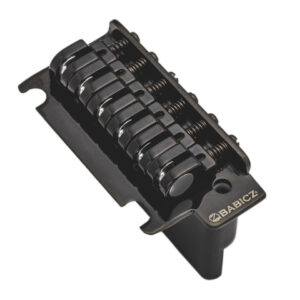 Babicz FCH Z Series Lefty 2-Point Stratocaster Tremolo in Black - Image 2