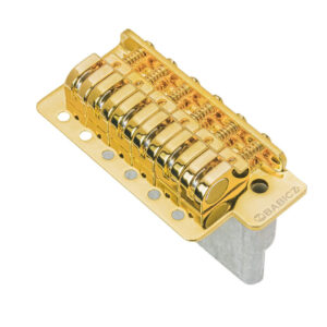 Babicz FCH Z Series Lefty 2-Point Stratocaster Tremolo in Gold - Image 2