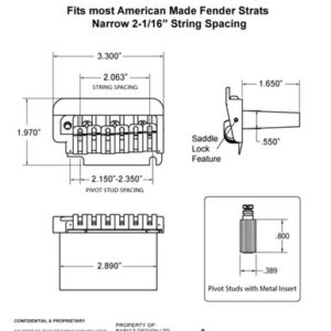 Babicz FCH 2-Point Tremolo Bridge in Nickel - Image 4