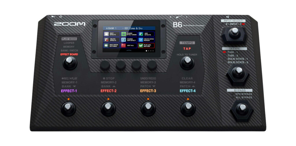 Zoom B6 Bass Multi Effects Pedal
