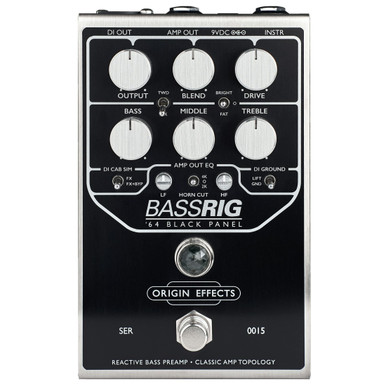 Origin Effects BassRIG '64 Black Panel Bass Overdrive & Preamp Pedal