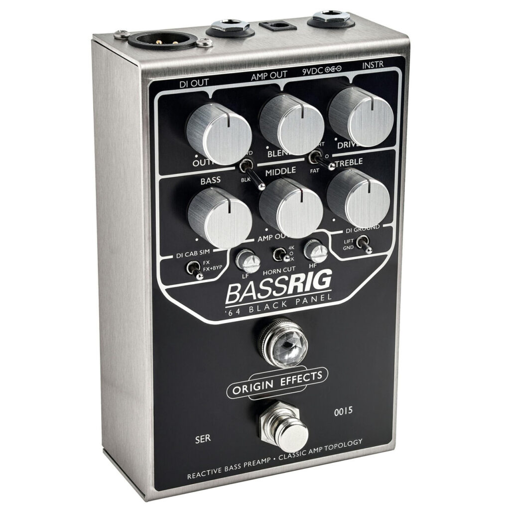 Origin Effects BassRIG '64 Black Panel Bass Overdrive & Preamp Pedal