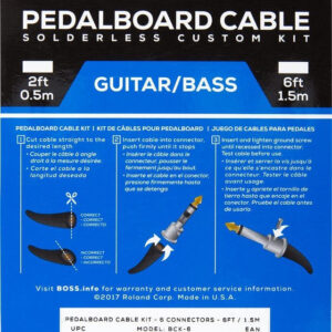 Boss BCK-6 Solderless Pedalboard Cable Kit - Image 5