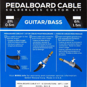 Boss BCK-6 Solderless Pedalboard Cable Kit - Image 4