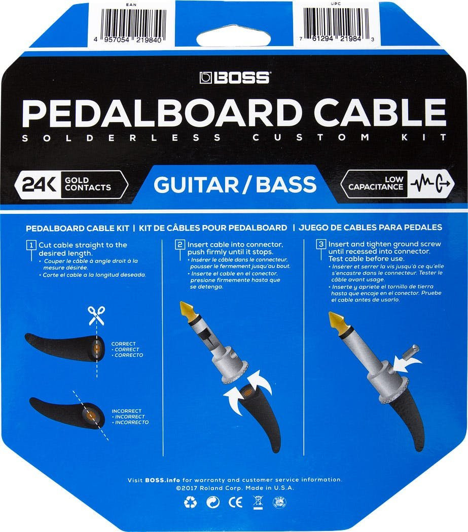 Boss BCK-12 Solderless Pedalboard Cable Kit - Image 5