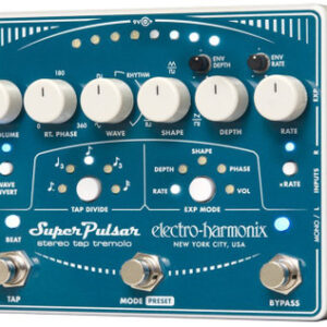 Electro Harmonix Super Pulsar Stereo Tap Tremolo Pedal - Image 1