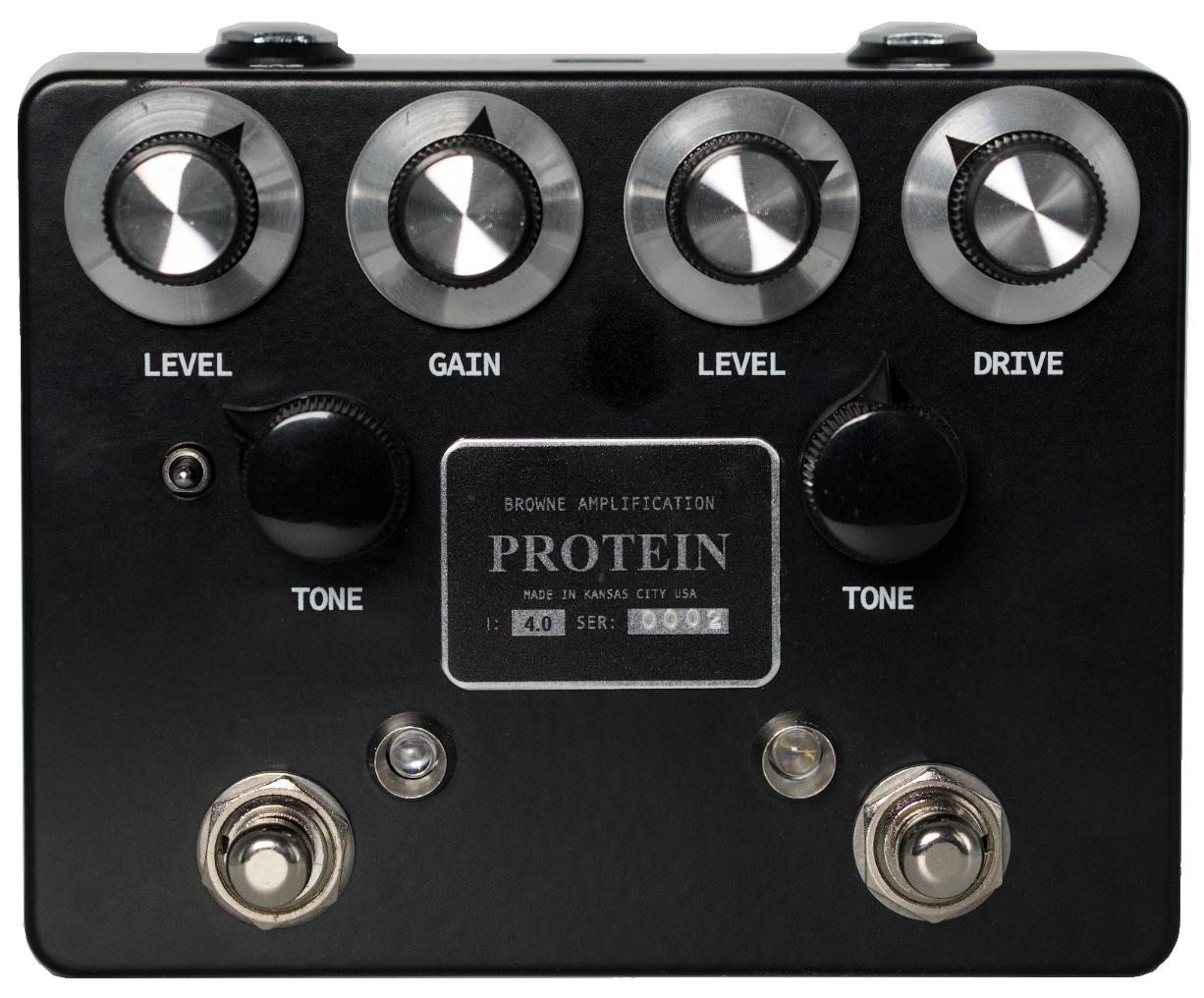 Browne Amplification The Protein V4 Dual Overdrive Pedal in Black - Image 4