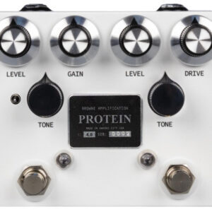 Browne Amplification The Protein V4 Dual Overdrive Pedal in White - Image 4