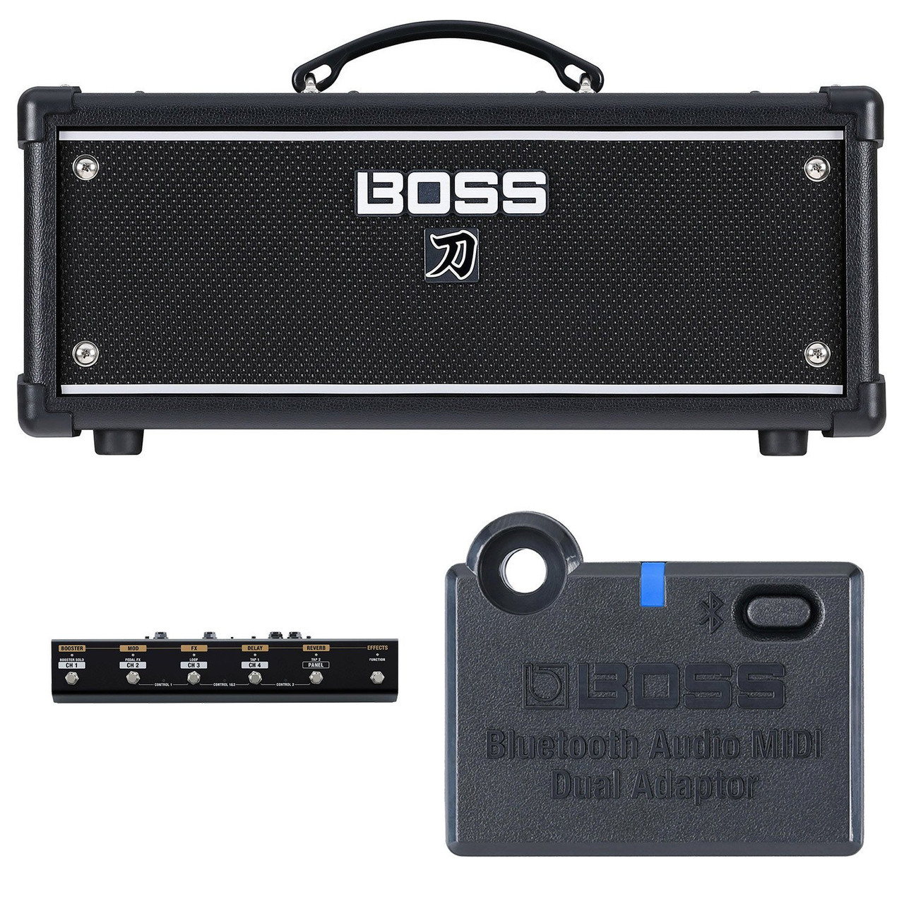 Boss Katana Head Guitar Amp Bundle with Bluetooth Adapter and Footswitch - Image 2