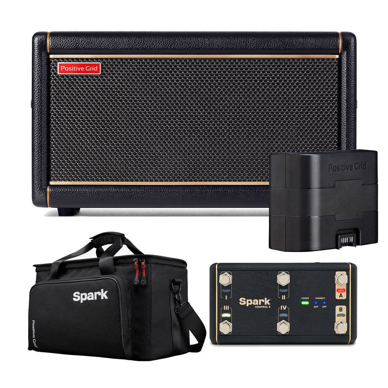 Positive Grid Spark 2 Practice amp with Bag, Spark Battery and Control-X Wireless Footswitch - Image 2