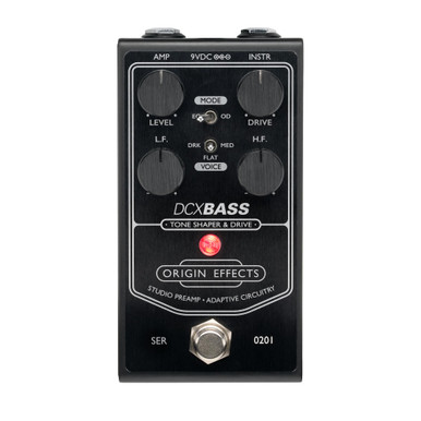 Origin Effects DCX BASS Studio Preamp Pedal - Black Edition