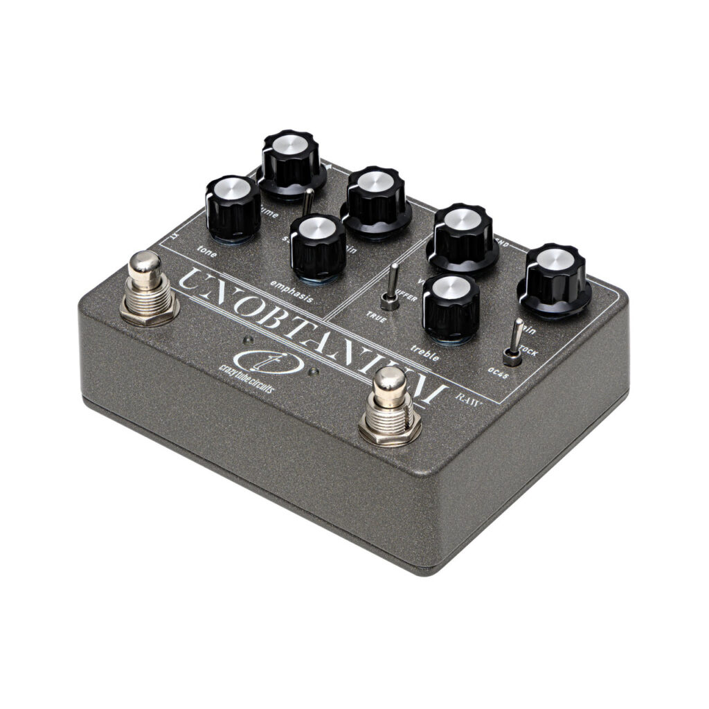 Crazy Tube Circuits Unobtanium RAW Dual Channel Amplifier Overdrive Pedal