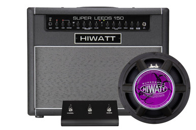 Hiwatt SUPER LEEDS 150 1x12 150w Amplifier Combo in Black with Spring Reverb - Image 4