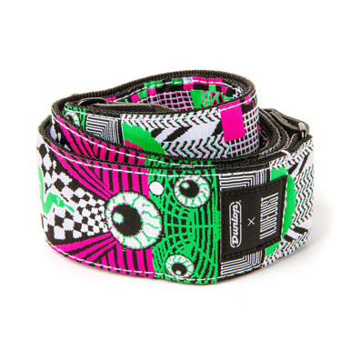 Jim Dunlop ILOVEDUST Mnemonic Fuzz Guitar Strap - Image 4