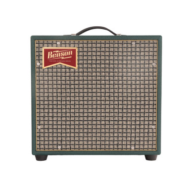 Benson Vinny Reverb 5W 1X10 Valve Amp Combo in Green Tolex with Chequered Grille
