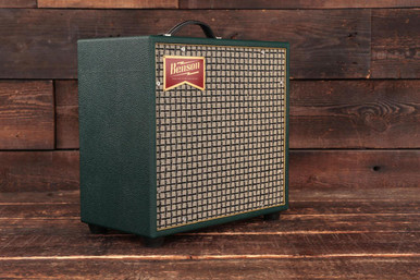 Benson Vinny Reverb 5W 1X10 Valve Amp Combo in Green Tolex with Chequered Grille - Image 4