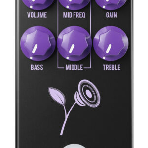 JHS Pedals Violet Lari Basilio Signature Overdrive Distortion Pedal in Black - Image 4