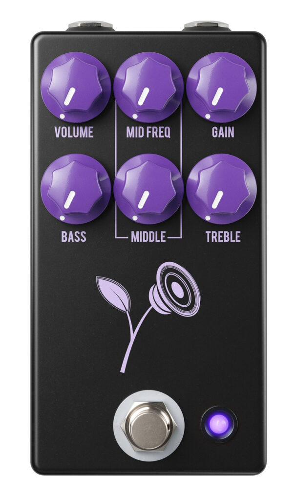 JHS Pedals Violet Lari Basilio Signature Overdrive Distortion Pedal in Black