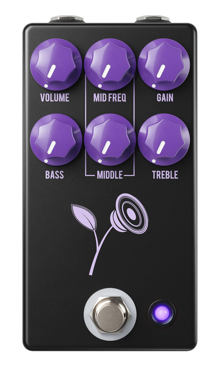 JHS Pedals Violet Lari Basilio Signature Overdrive Distortion Pedal in Black