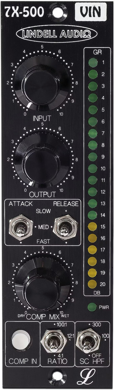 Lindell Audio 7X500VIN 1 Cannel Transformer Vintage Coupled Comp / Limiter 500 SERIES