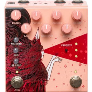 Old Blood Noise Endeavors Dark Star Stereo Reverb Pedal in Pink - Image 4