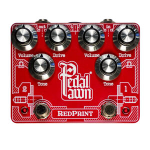 Pedal Pawn Red Print Dual Overdrive Pedal - Image 1