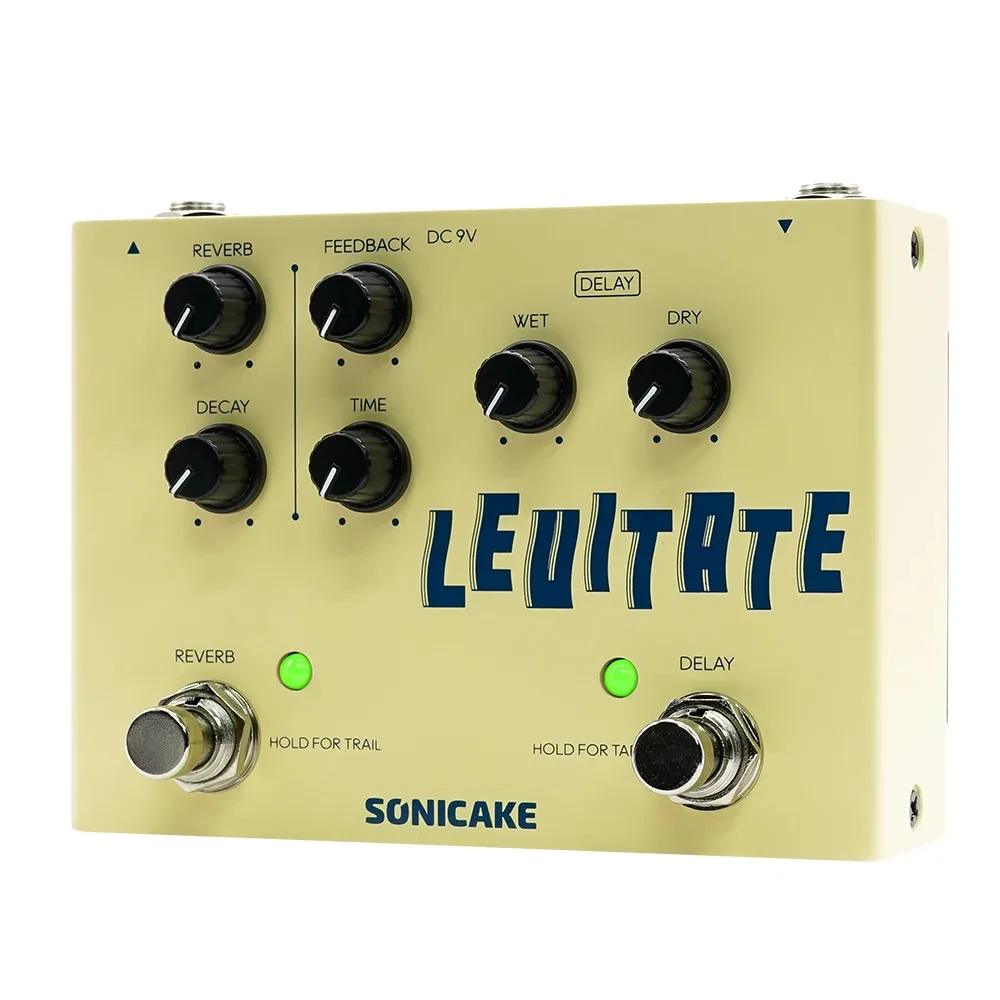 Sonicake QDS-02 Levitate Digital Delay Reverb 2 in 1 Pedal