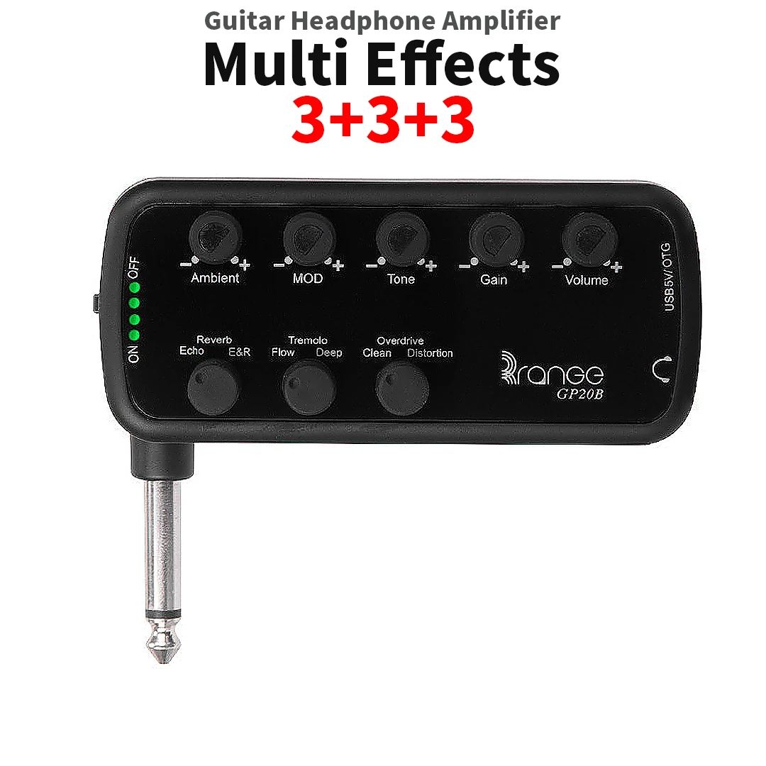 Pedals Headphone Amp Mini Multi-Effects Effector Delay Reverb