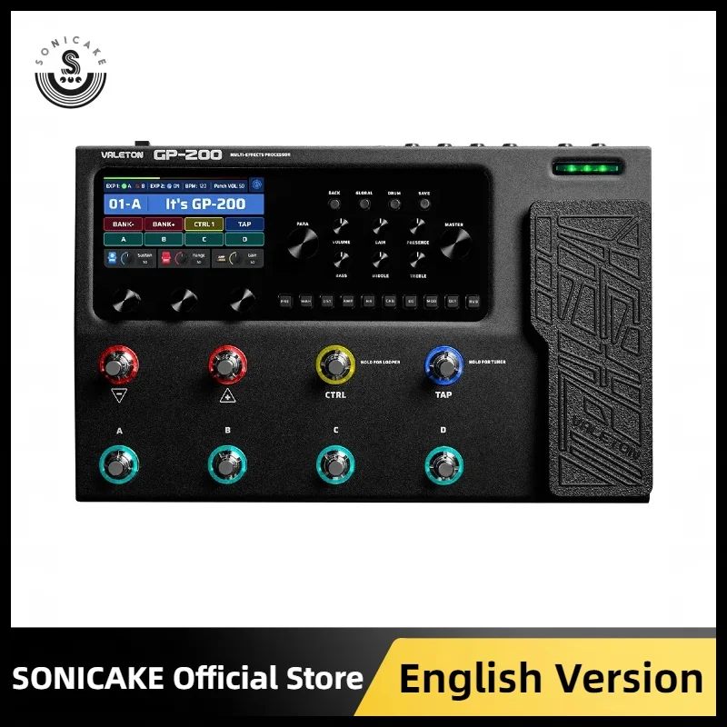 Valeton GP-200 Bass Amp Modeling IR Simulation Multi-Effects