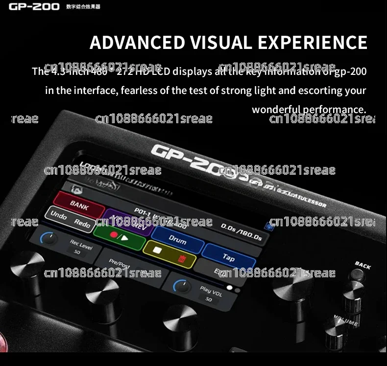 Valeton-Pedal GP-200 De Efectos Para Guitarra El ctrica