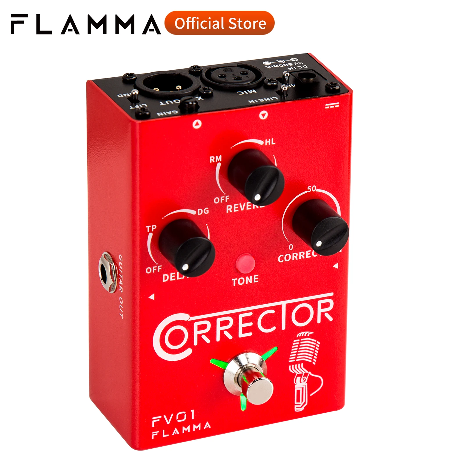 Flamma FV01 Vocal Processor Pitch Correction Delay Reverb