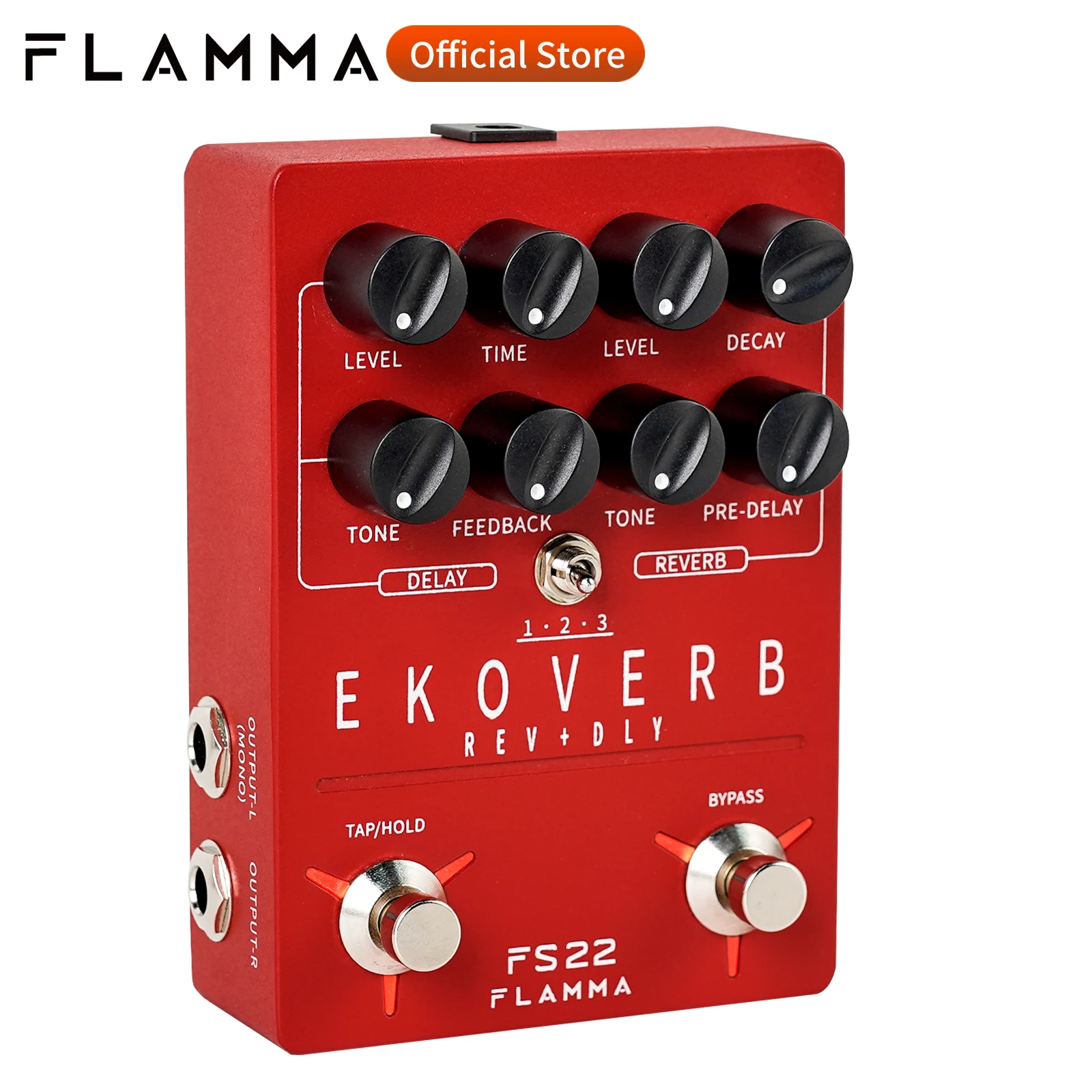 Flamma FS22 Ekoverb Dual Reverb Delay Pedal Freeze