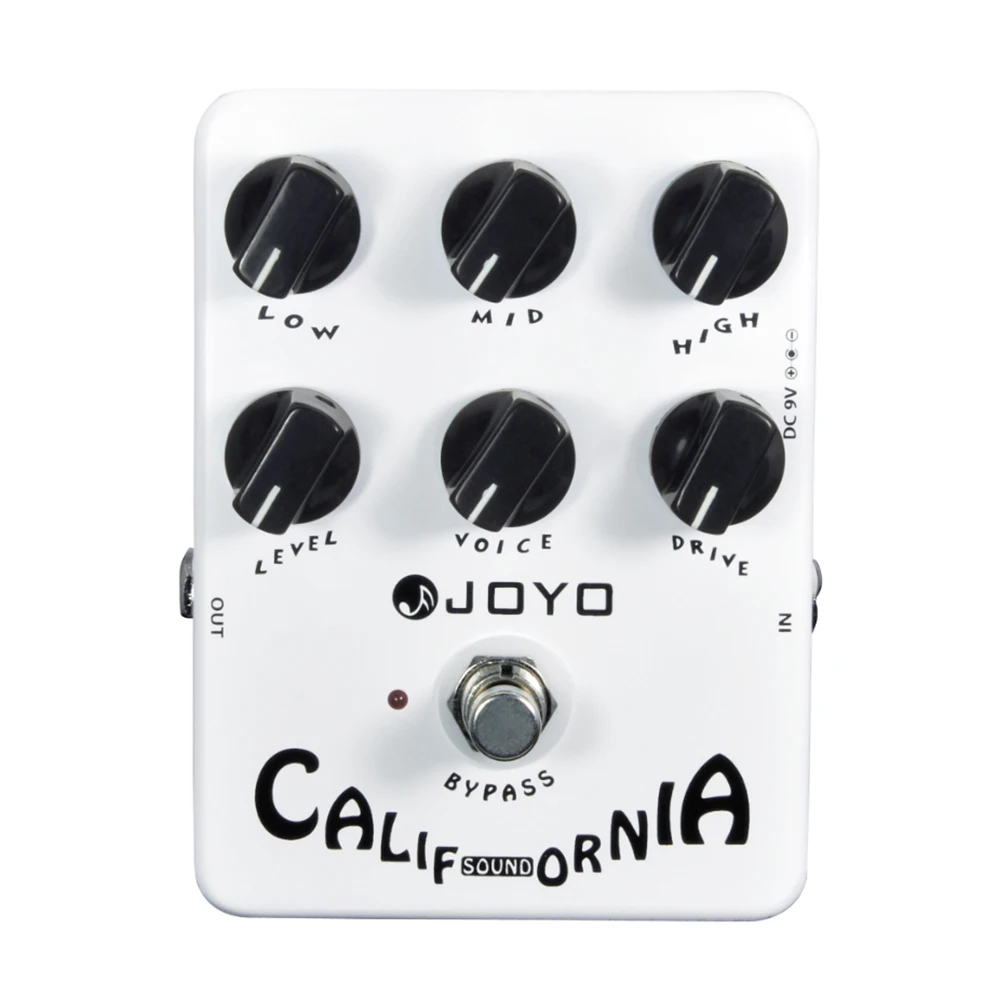 Joyo JF-15 CALIFORNIA SOUND Overdrive Pedal 3-band EQ Natural Rock Tube Sound Amp