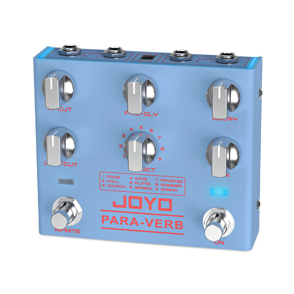 Joyo R-31 PARA-VERB Reverb Pedal Infinite Trail Function