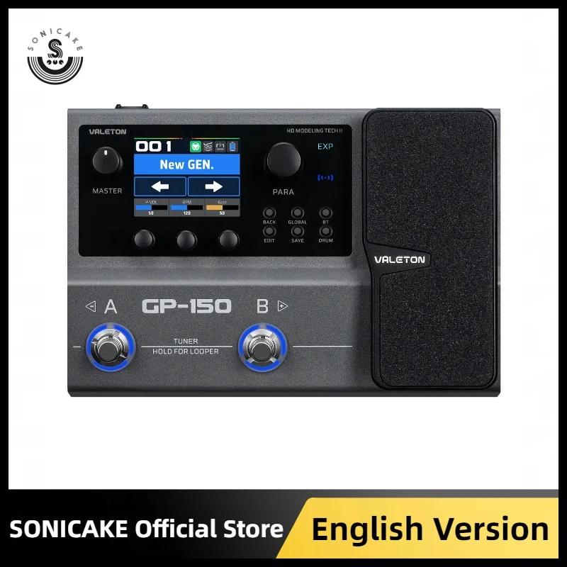 Valeton GP-150 Multi Processor Expression Pedal 200 HD