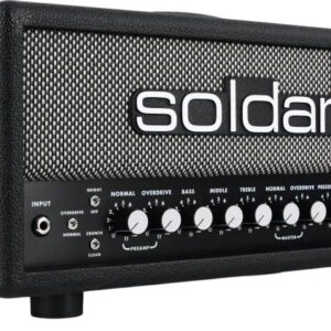 Soldano Super Lead Overdrive SLO 30 30W Head Custom with Black Tolex, Black Panels, Salt & Pepper Grille - Image 2