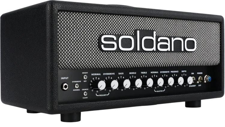 Soldano Super Lead Overdrive SLO 30 30W Head Custom with Black Tolex, Black Panels, Salt & Pepper Grille