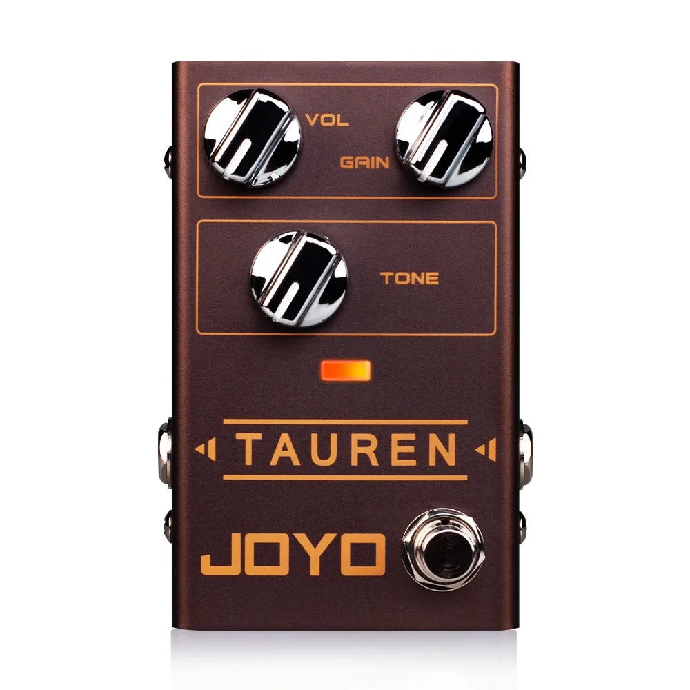 Joyo R-01 TAUREN Overdrive Distortion Pedal High Gain OD Clean Boost to Distortion