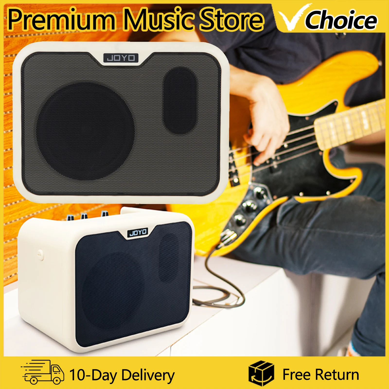 Portable Bass Amplifier Accessories Rechargeable AMP Speaker Acoustic Bass