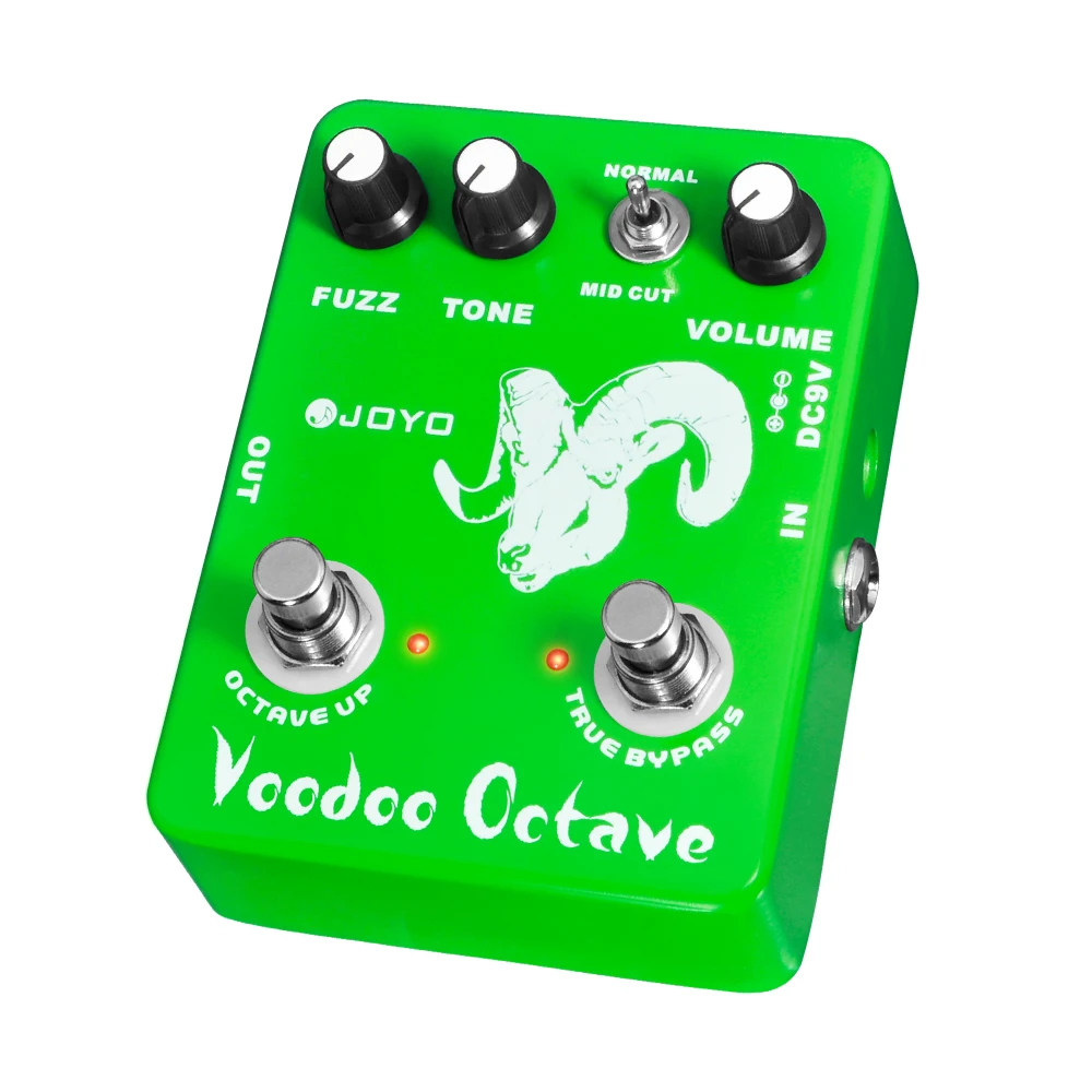 Joyo JF-12 VOODOO OCTAVE Octave Pedal Mid-cut Function Features Fuzz Distortion Octave Rock
