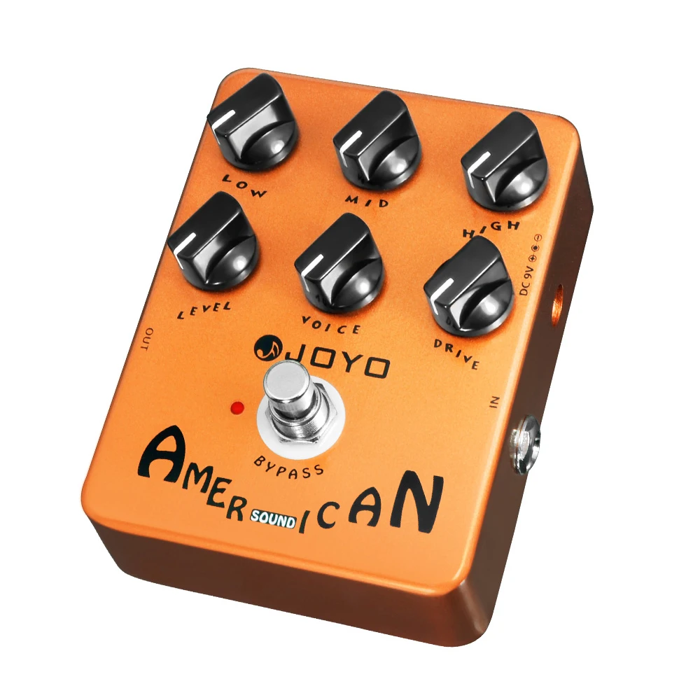 Joyo JF-14 AMERICAN SOUND Overdrive Pedal Features 3 Band EQ Simulation Classic Sound