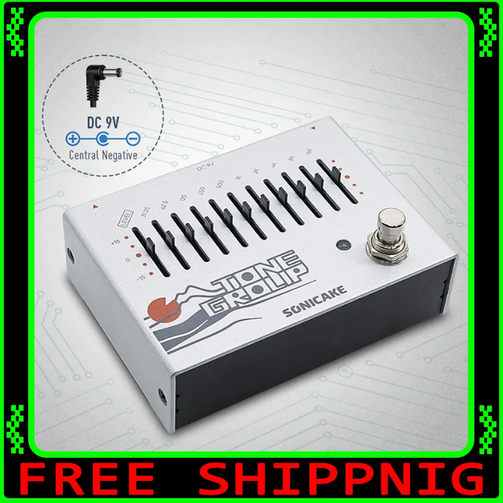 Sonicake QDS-01 Tone Group 10-Band EQ Equalizer Bass Pedal Gifts