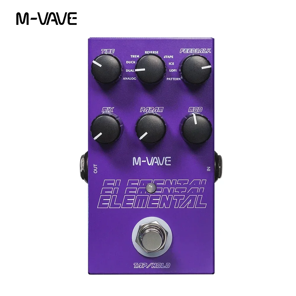 M-vave Elemental Digital Delay Pedal 9 Different Delay