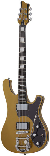 Schecter Stargazer-6 Vibrato in Metallic Gold - Image 4