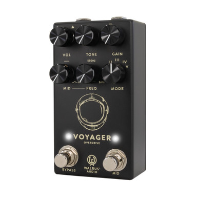 Walrus Audio Voyager MKII Preamp Overdrive Pedal in Black