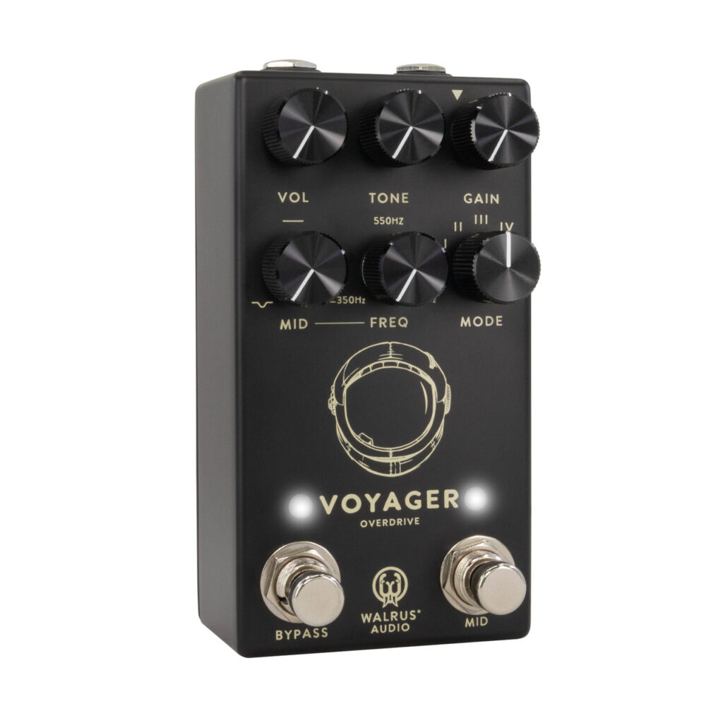 Walrus Audio Voyager MKII Preamp Overdrive Pedal in Black