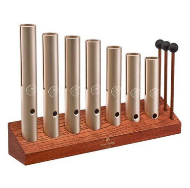 Meinl Sonic Energy 7-piece Wah-Wah Tube Chakra Set, 432 Hz, Champagne gold