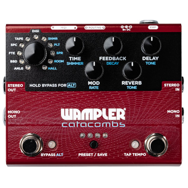 Wampler Catacombs Reverb and Delay Pedal